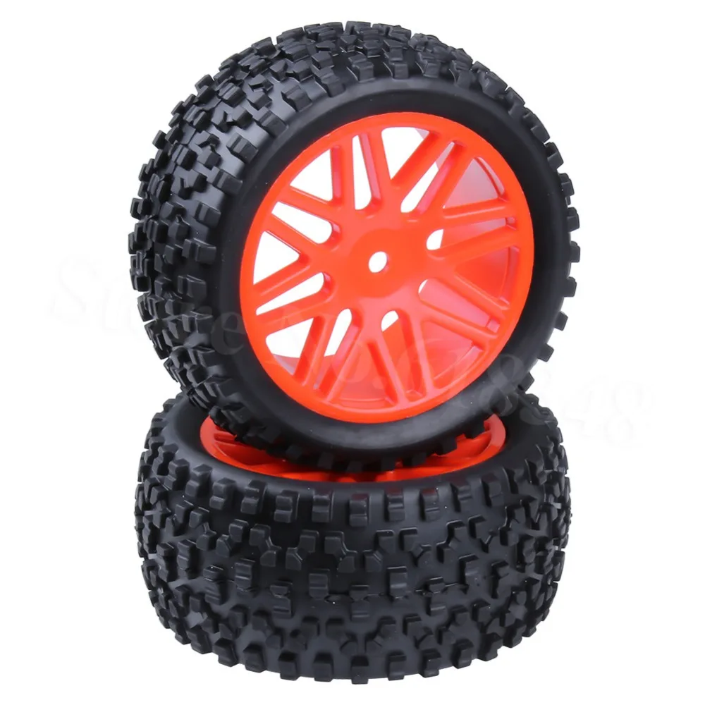 2 шт. резиновые RC 1/10 Багги задние колеса шины 12 мм Шестигранная ступица для Redcat