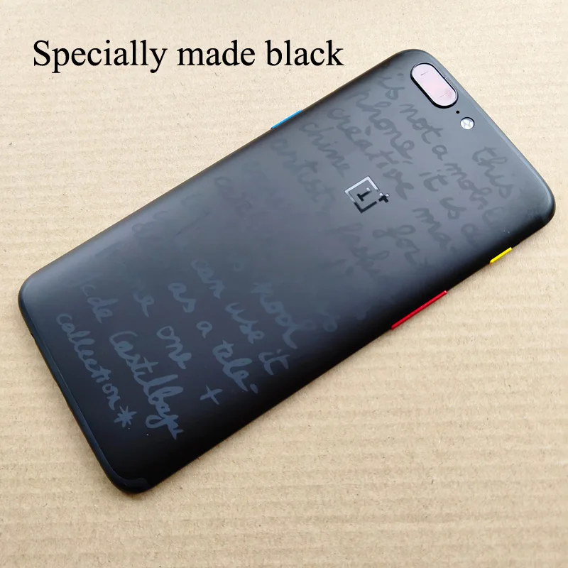 Оригинальная Черная/Золотая задняя крышка батарейного отсека 5 дюйма для Oneplus 1 +