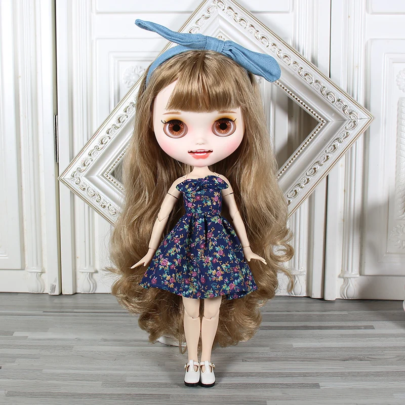 Fortune Days Blyth ICY DBS 1/6 кукольный Топ Цветочная юбка с повязкой на голову | Игрушки и