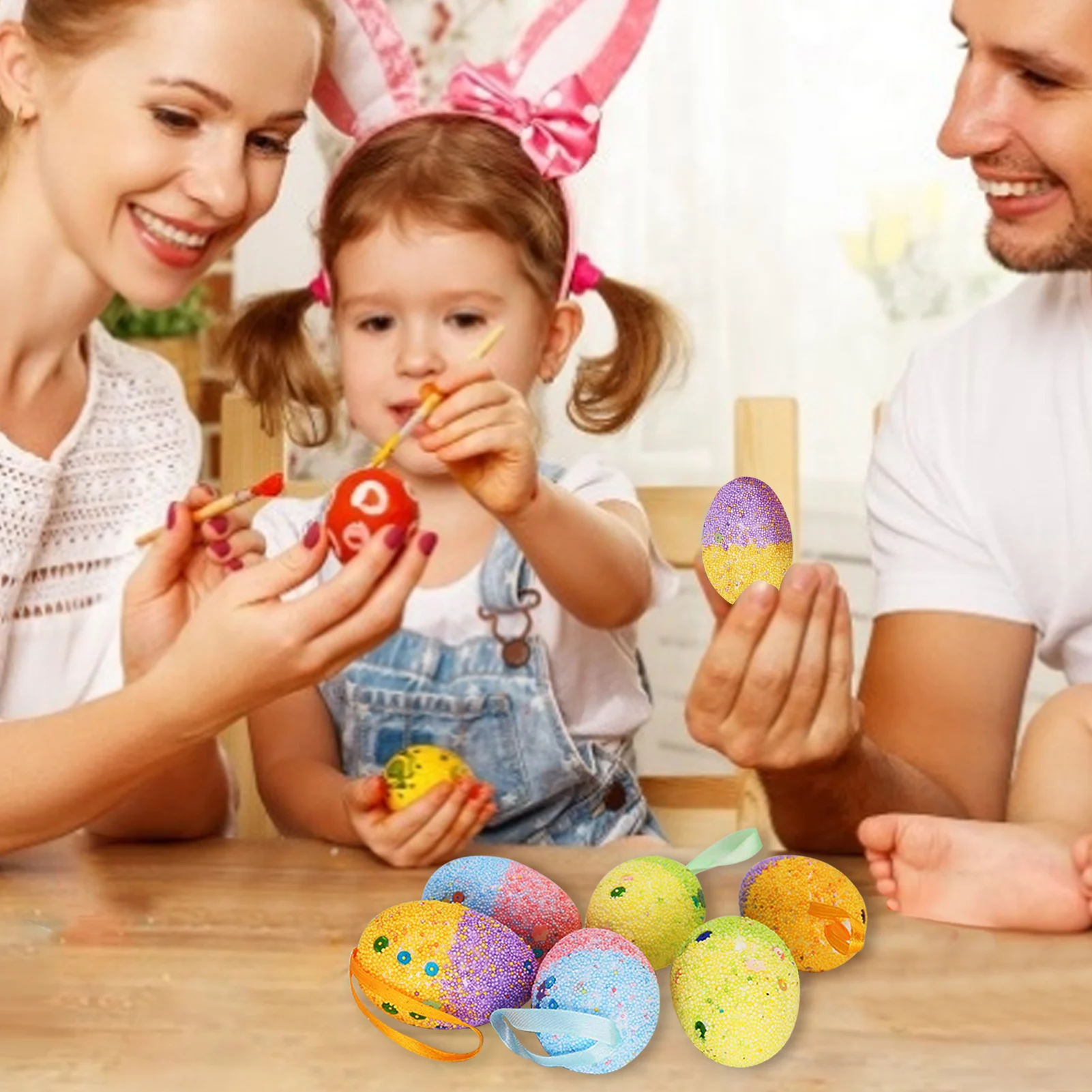 Пенопластовое пасхальное яйцо Подвесные Украшения для домашнего декора