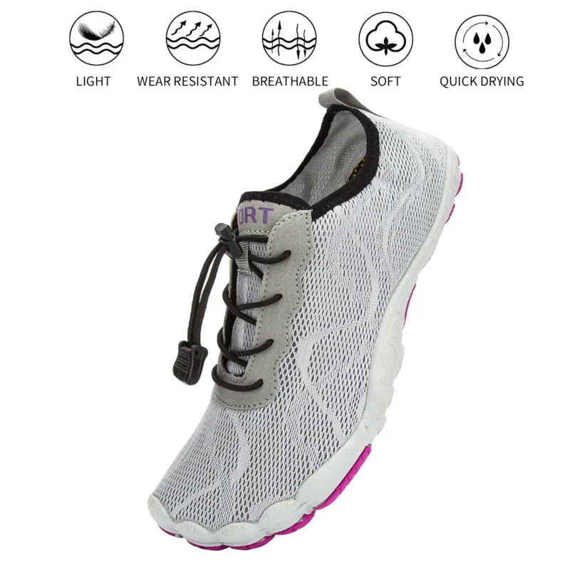 Ботинки для женщин быстросохнущие кроссовки восхождения рыбалки дышащие воды