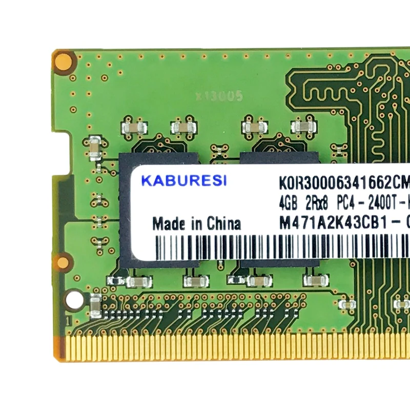 

Kaburesi 4G DDR4 RAM 1.2V 260-Pin Notebook Memory Module Suitable for Notebook Computers (Universal)