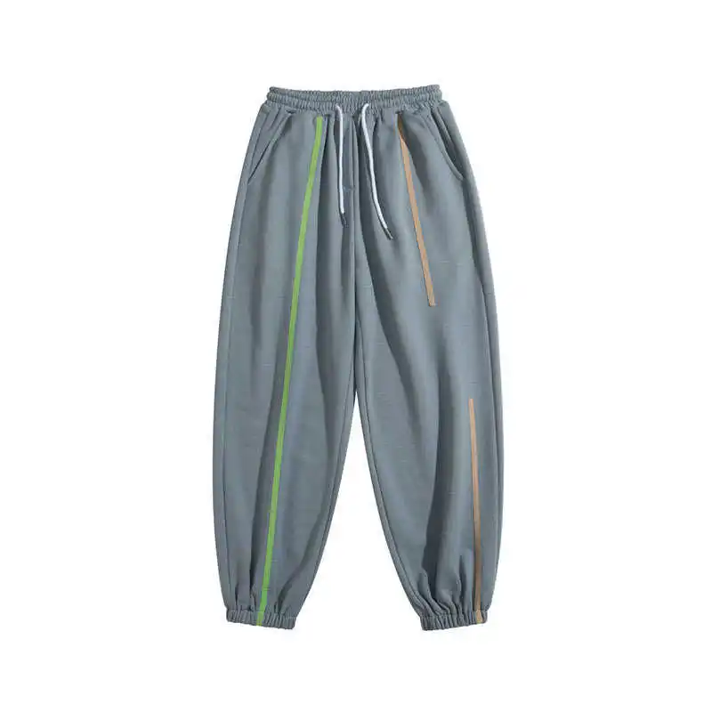 

Autumn casual pants men's loose pants men's personalized knitting belt casual pants trend handsome Leggings