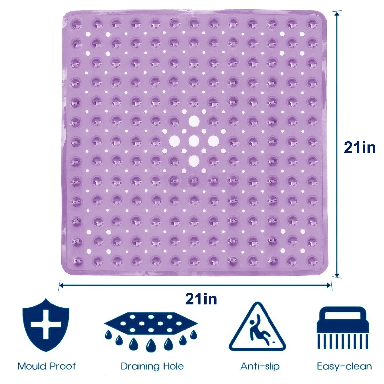 square mat bath shower bathroom floor bathtub mat with suction cups for home hotels restaurants balcony antiskid mat rug free global shipping