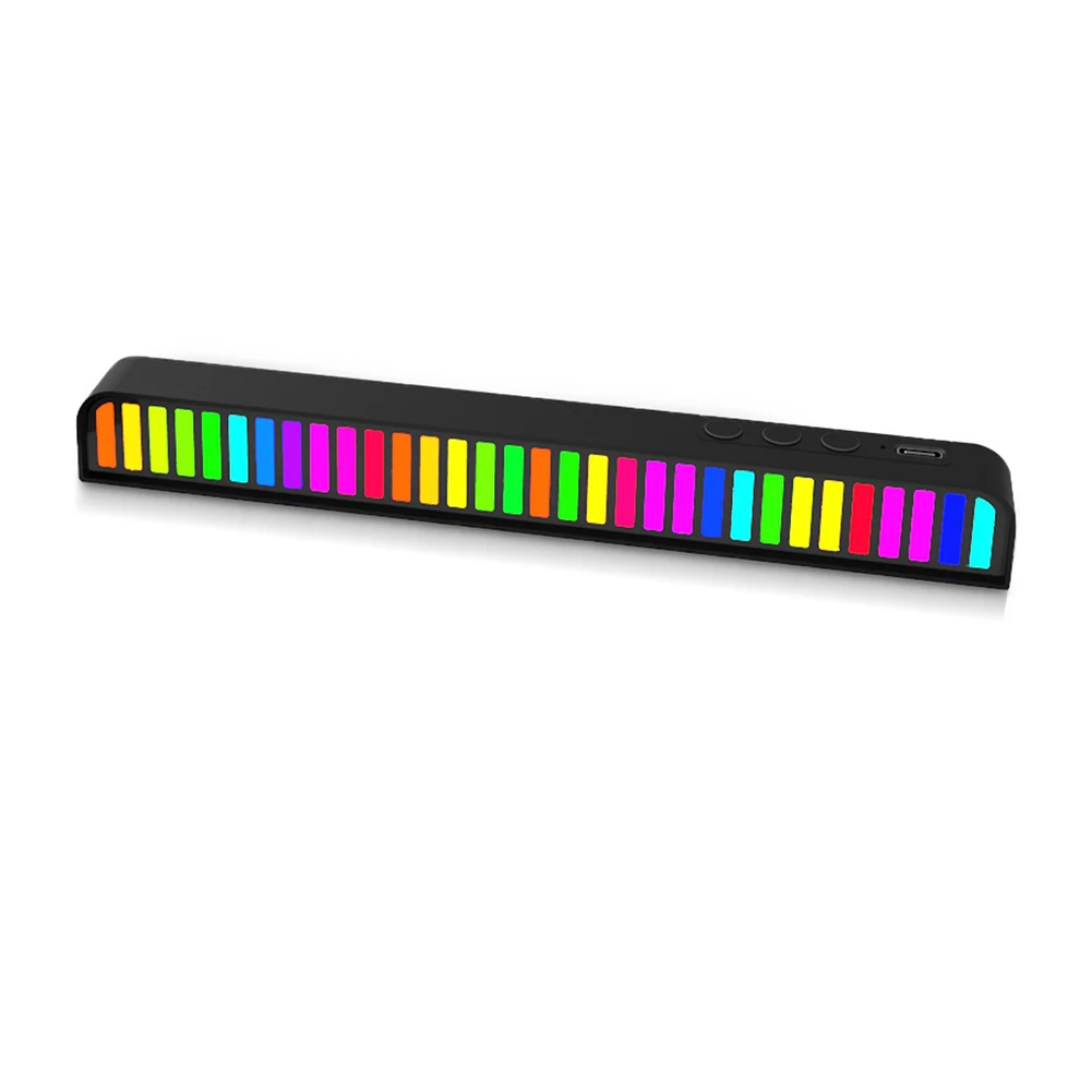 Автомобильная атмосферная лампа 5 уровней 18 режимов Голосовая активация RGB