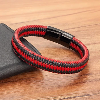 Colorful Combination Stitching Hand-woven Leather Bracelet 4