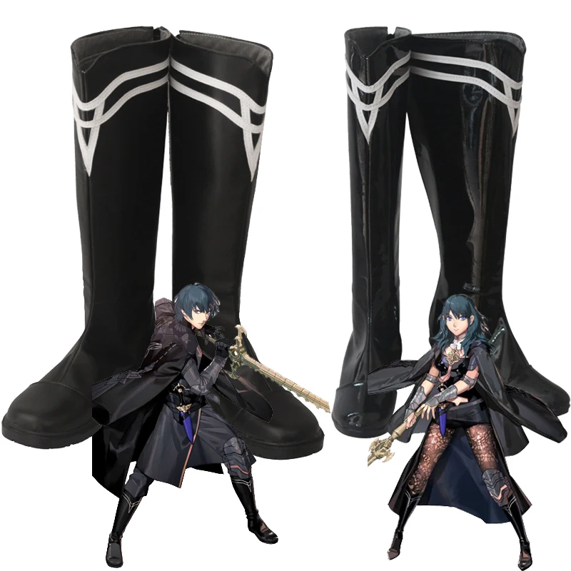 

Costumebuy Game Fire Emblem: Three Houses Cosplay Byleth Male Femle Shoes Costume Props Boots Accessory Halloween Custom Made