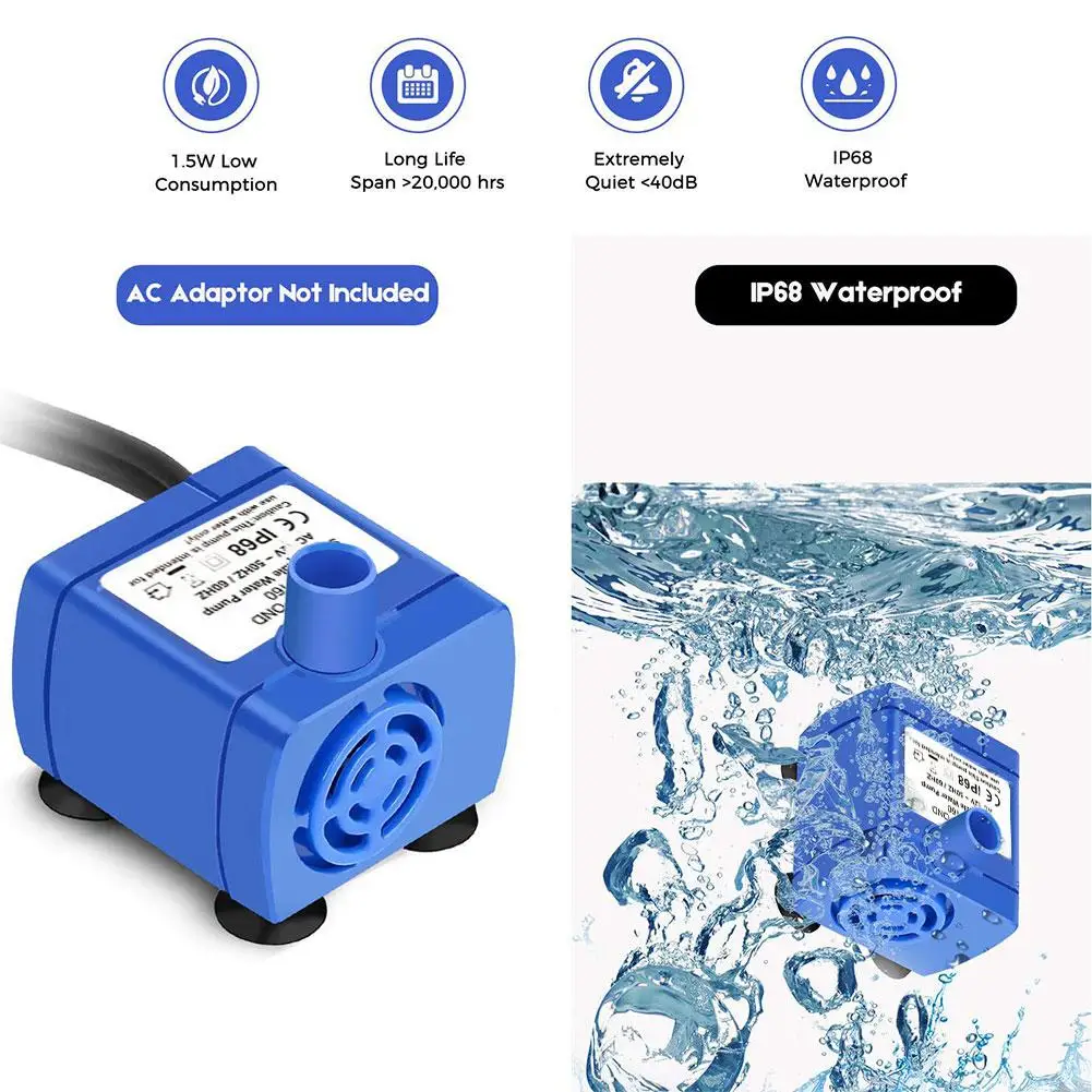 Питьевой фонтанчик для домашних животных Usb помпа кошек водный мотор Диспенсер