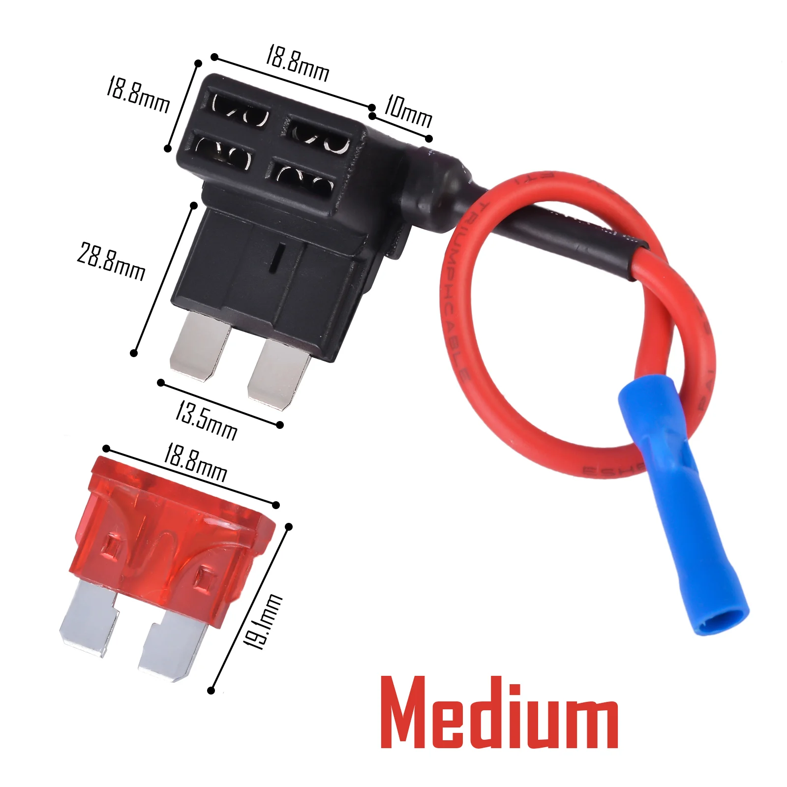 

1 PC Car Fuse Splitter Holder Adapter Mini/Small/Medium 12V Add a circuit Piggy Back Fuse TAP Adapter Accessories