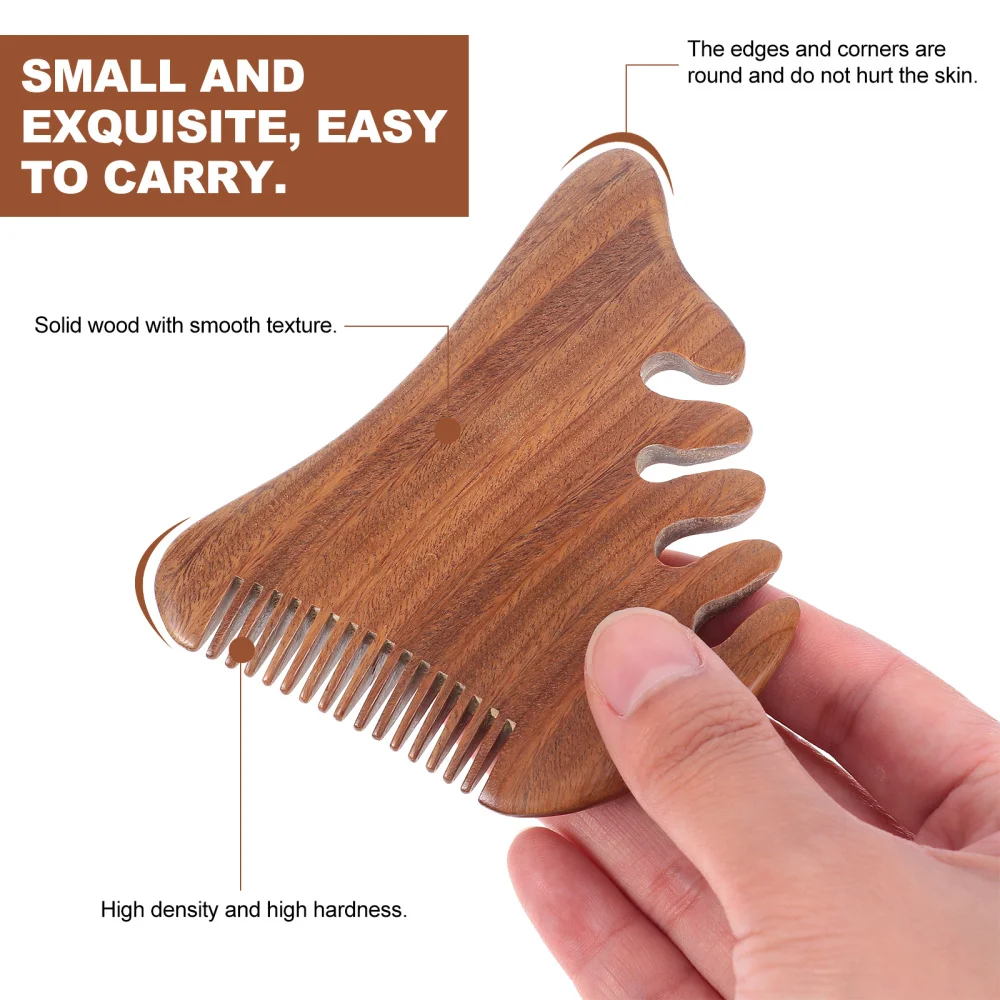 

1Pc Wood Comb Wooden Massager Comb Head Scalp Tool Gift