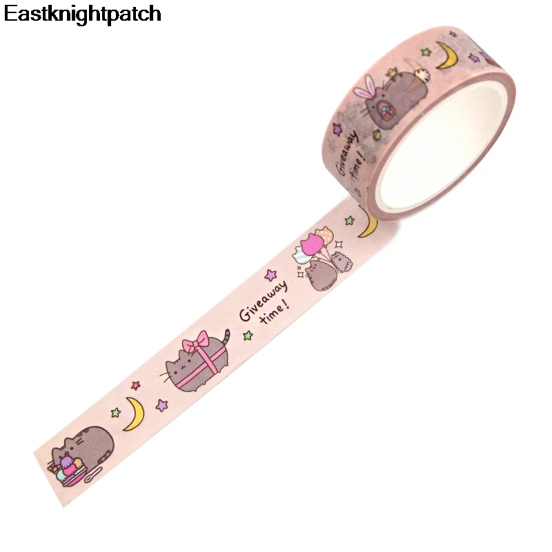 Kawaii Кот Панк DIY Подарочная книга маскирующая Васи бумажная лента декоративная