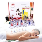 Набор банок для Массажа Гуаша, 24 шт, вакуумное средство против целлюлита банок