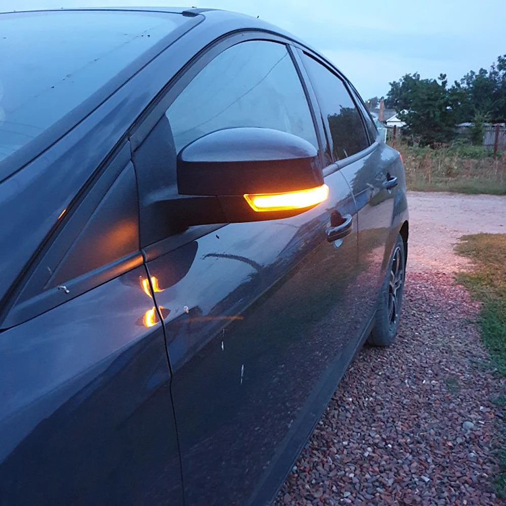 

Светильник светодиодный, с динамическим поворотным сигналом, боковое крыло, зеркало заднего вида, индикатор, репитер, светильник для Ford Focus 2 3 Mk2 Mk3 Mondeo Mk4