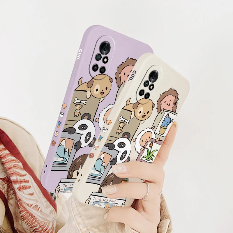 

Loyal Newspaper Panda Phone Case For Huawei Nova8 8Pro 8SE Nova 7 7Pro 7SE 6 6se 5 5Pro 5Z 5I 5Ipro 5T 4 4E Cover