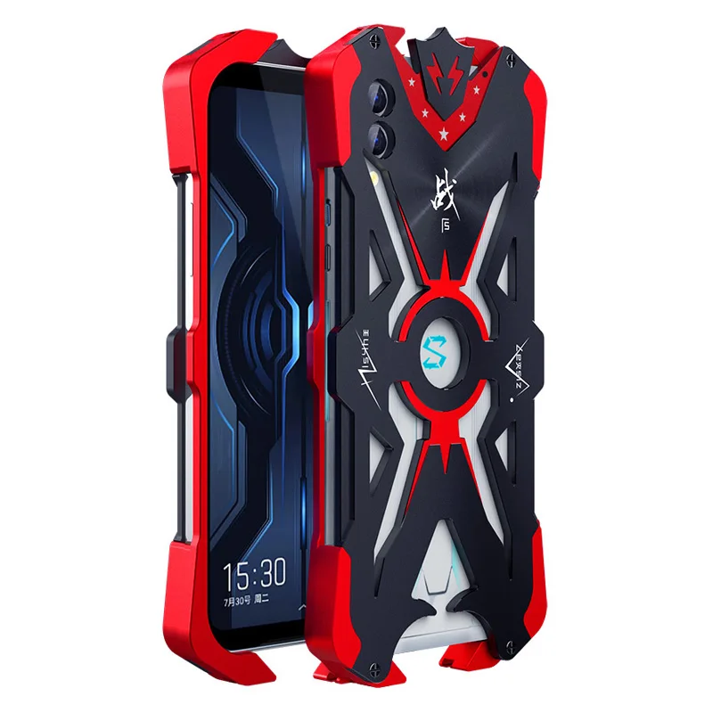 ADKO Shockproof Armor Metal Back Case For Xiaomi Black Shark 1 2 Helo Aluminum Sword Thor Cover Blackshark Pro |