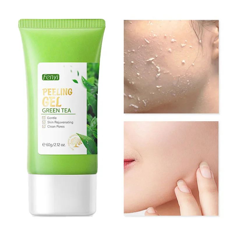 

Green Tea Peeling Gel Facial Cleansing Exfoliating Peeling Scrub Deep Clean Acne Blackhead Remove Face Cleanser Oil Control 60g