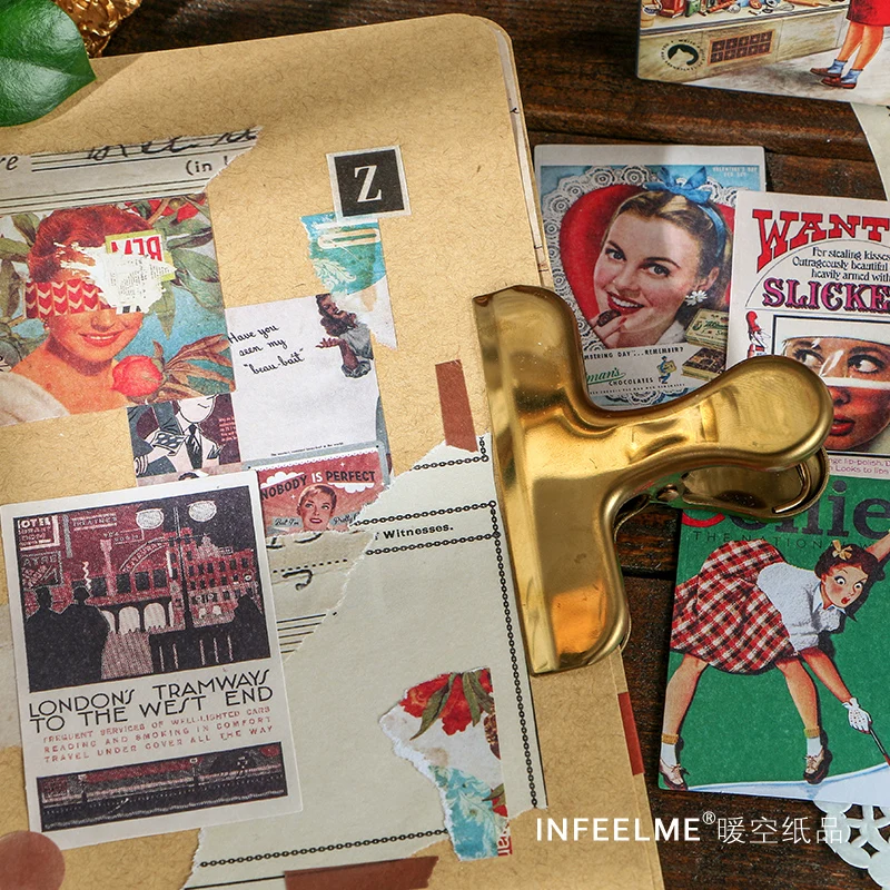 Infeel.me винтажный Ретро блокнот с надписью Old days return memo pad сделай сам оптовая продажа