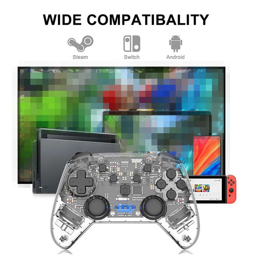2020 for N-Switch Pro NS-Switch NS Gamepad Wireless bluetooth Game joysticks Controller with 6-Axis Handle | Электроника
