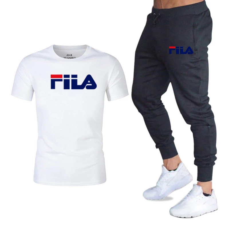 

Traje deportivo masculino 2021, camiseta de manga corta y pantalones, traje deportivo de ocio