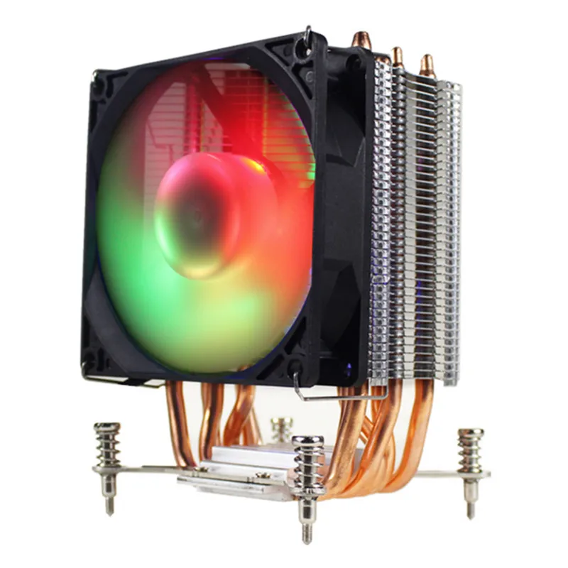 Кулер для процессора со светодиодной подсветкой RGB 3/4 контакта 6 тепловая трубка 12