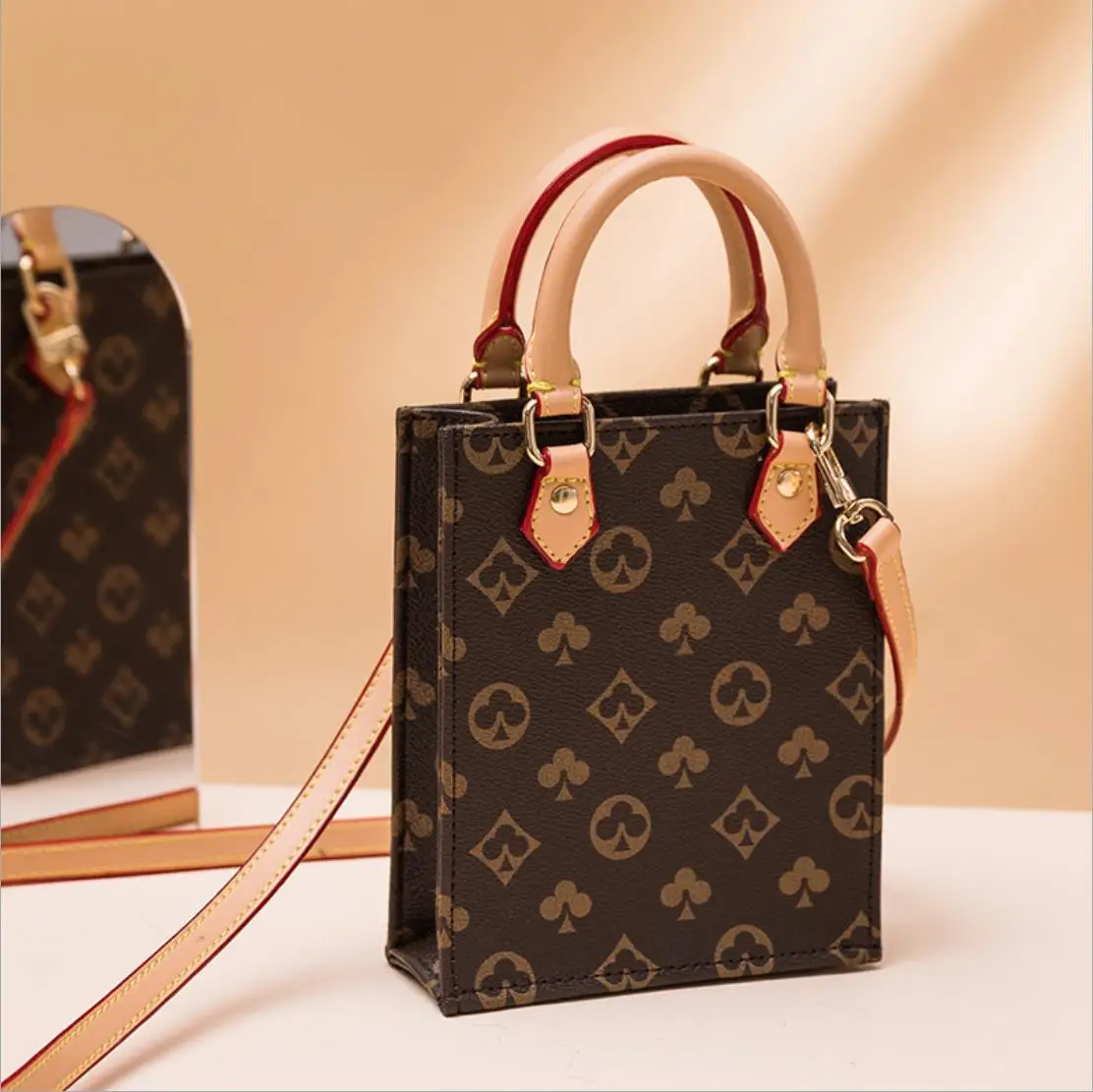 

Brand Luxury PU Tote bag for Women Fashion Crossbody Bags Lady Vintage Designers Causal Clutch Bags Women Top-handle Bag 2021