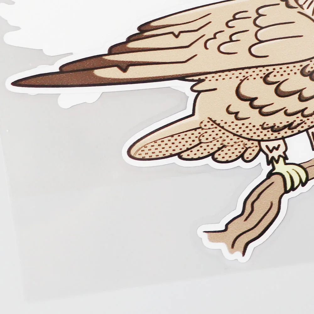 

YJZT 15.7CMX10.4CM An Owl Standing On A Branch PVC Decal Animal Design Car Sticker 11B-0385