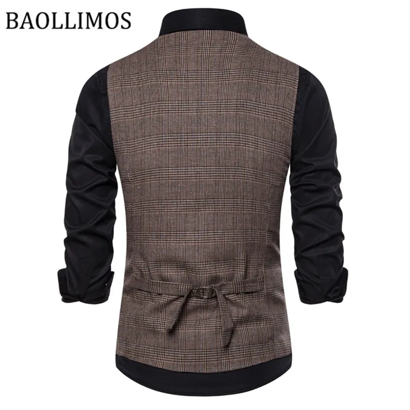 2019 брендовая мужская жилетка куртка без рукавов серый винтажный твидовый жилет