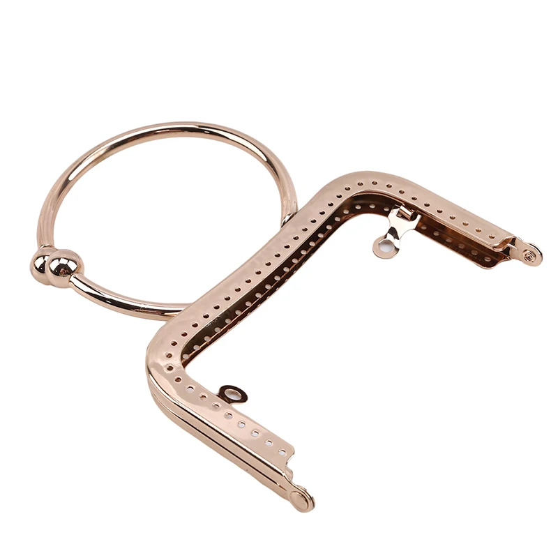 

12.5cm Alloy Handle Purse Frame Kiss Clasp DIY Kiss Lock Bag Accessories Bronze Gold