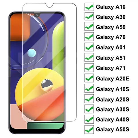 Защитное стекло 9D для Samsung Galaxy A10, A30, A50, A70, A01, A51, A71, A20E, A20S, A30S, A40S, A50S, A70S, M30S