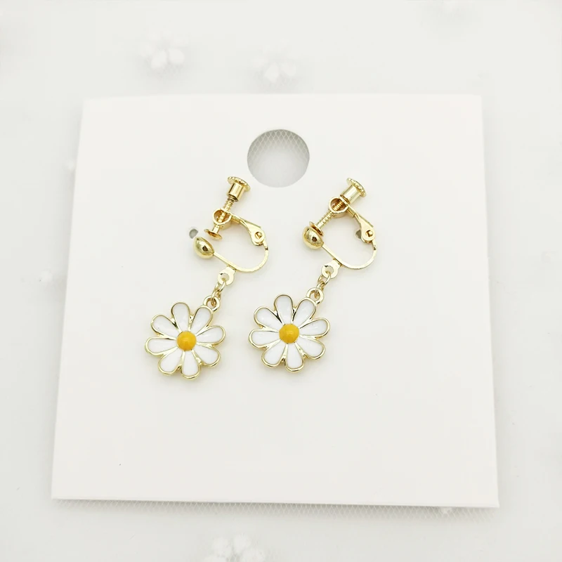 Маленькая Маргаритка зажим для ушей проволока без боли пирсинга несколько