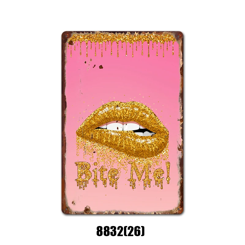 Винтажный постер хорошие девушки делают плохие дела металлические знаки в стиле