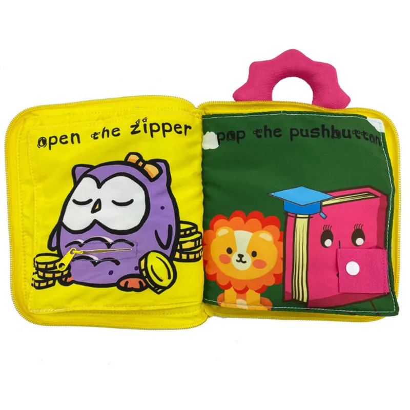 

Baby Toy Soft 3D Cloth Book First Book Montessori Infant Early color Cognitive Educational Toys Learning Basic Life Skills Toys