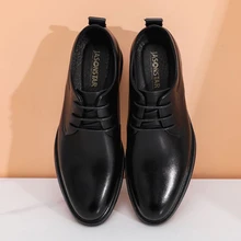 2021 New Men's Shoes Men's Business Heightening Black Leisure Fashion  Heightening Breathable  Anti Slip Wear Resistant  Kp002