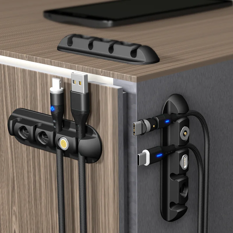 3 в 1 органайзер для кабелей и коробка магнитных вилок |