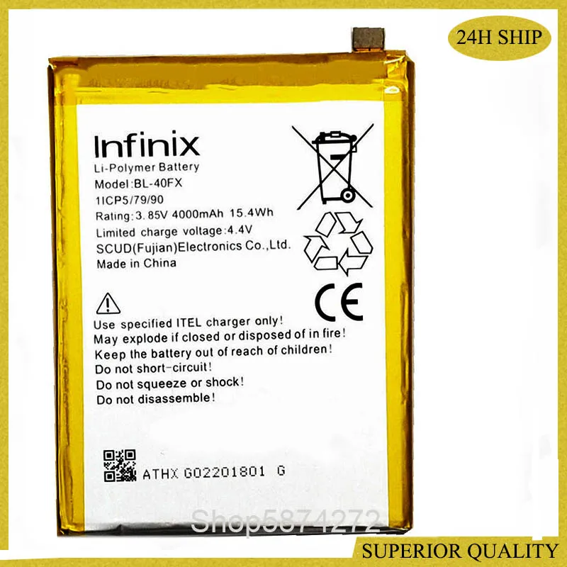 Оригинальный BL 40FX 4000 мА/ч батарея для Infinix Zero 4 plus + X602 X574 мобильный