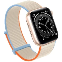 nylon solo loop strap for apple watch band 38mm 40mm 41mm 42mm 44mm 45mm adjustable buckle belt iwatch series 7 se 6 5 4 3 2 1