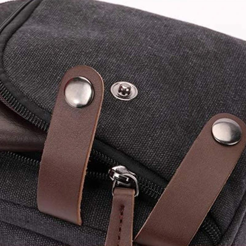 

Small Canvas Messenger Bag Cell Phone Purse Wallet Travel Crossbody Handbags for Men Women