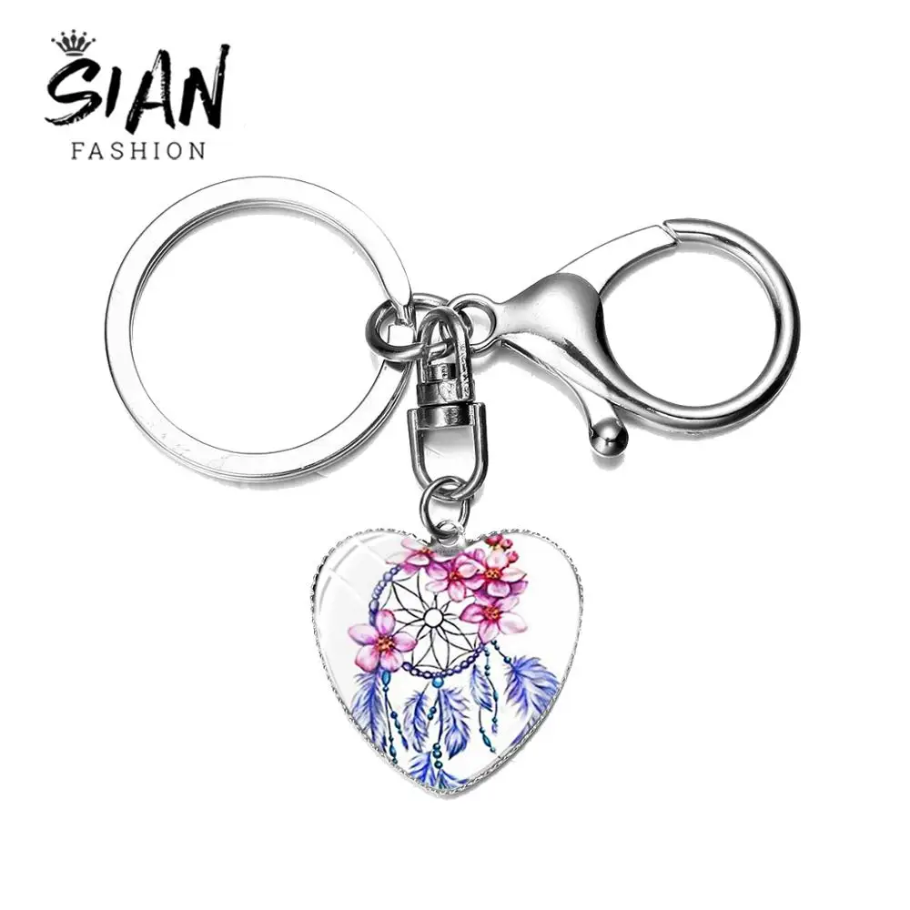 Азиатских фиолетового цвета с изображением Ловца снов Catch сне брелок в виде