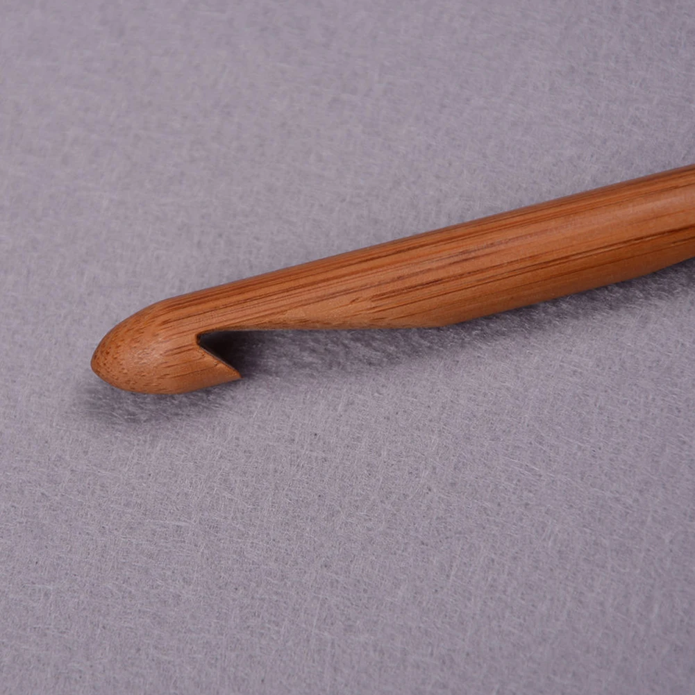 

12 Different Sizes Flexible Afghan Tunisian Carbonized Bamboo Needle Crochet Hooks Circular Crochet Hooks Sewing Tool