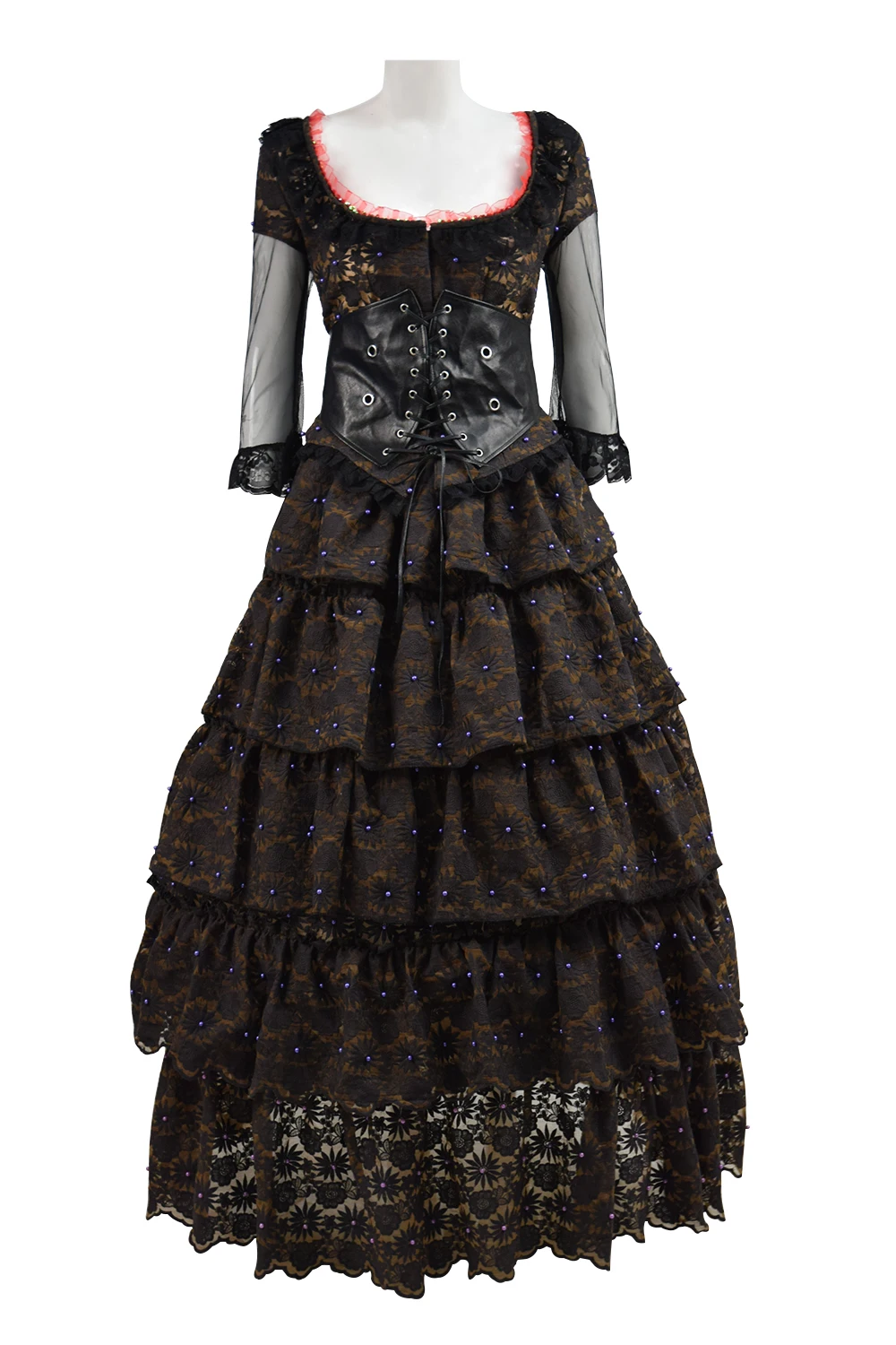 Cosdaddy Mrs Lovett, карнавальный костюм, женские вечерние кружевные платья черного цвета, вечерние платья на Хэллоуин, шоу демона, парикмахера Флит-стрит
