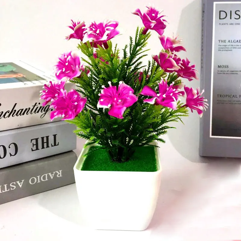 Имитация в горшках поддельный цветок маленький вишневый бонсай набор имитация