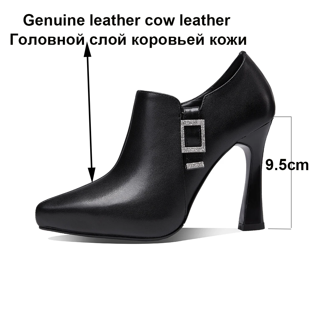 Женские туфли-лодочки на платформе и высоком каблуке Цвет черный серый Женская