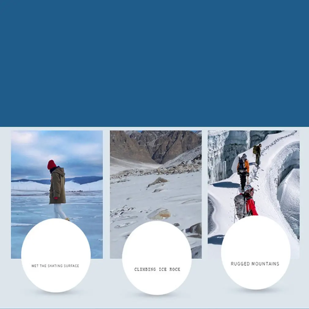 Профессиональные 10 зубов ледяные кошки зимние сапоги бахилы захват марганцевой