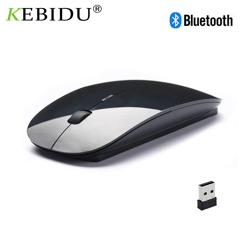 Беспроводная + Bluetooth 2 4 Двухрежимная беспроводная мышь в 1 5 0 ГГц USB ультратонкая