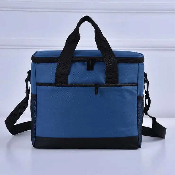Синий Large Capacity Guarantee Fresh Cooler Bag Oxford Cloth Nevera Portatil Picnic Box Bolsa Termica Camping Waterproof Sac Isotherme - Цвет: Синий