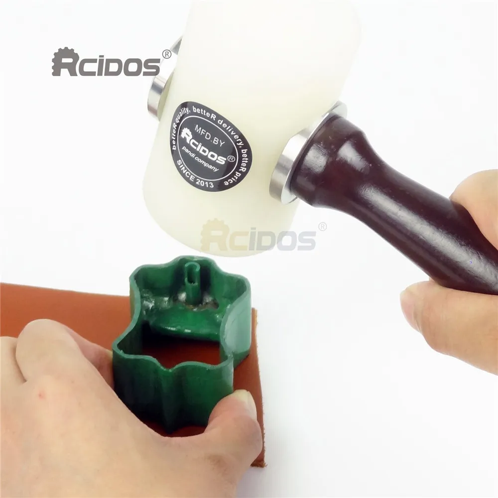 Кожаный держатель кабеля RCIDOS наушников полностью стальной Дырокол штамп 32x2.0мм