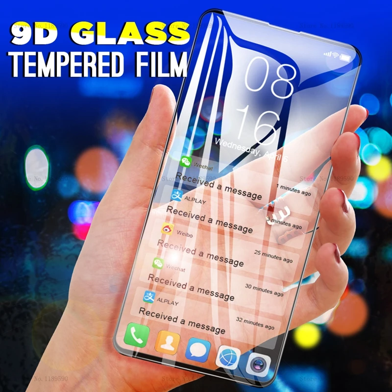Закаленное стекло 9D для Xiaomi Redmi Note 8 7 Pro 7A 8A Защитное экрана Mi 9 SE 9t Mi9 защитная