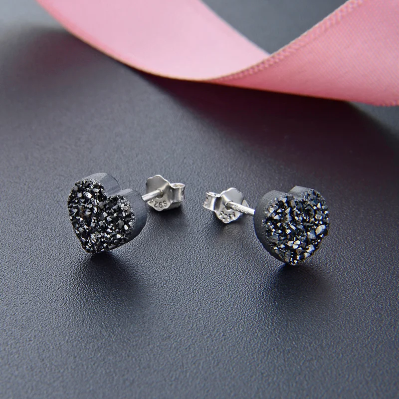 

Fashion S925 Sterling Silver Love Earrings Women Love Promise Ear Jewelry Heart Shaped Earrings Beautiful Party Gift CHDBR002508