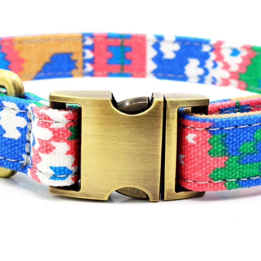 Ошейник для питомцев богемный ошейник кошек и собак кожаный медаль с гравировкой