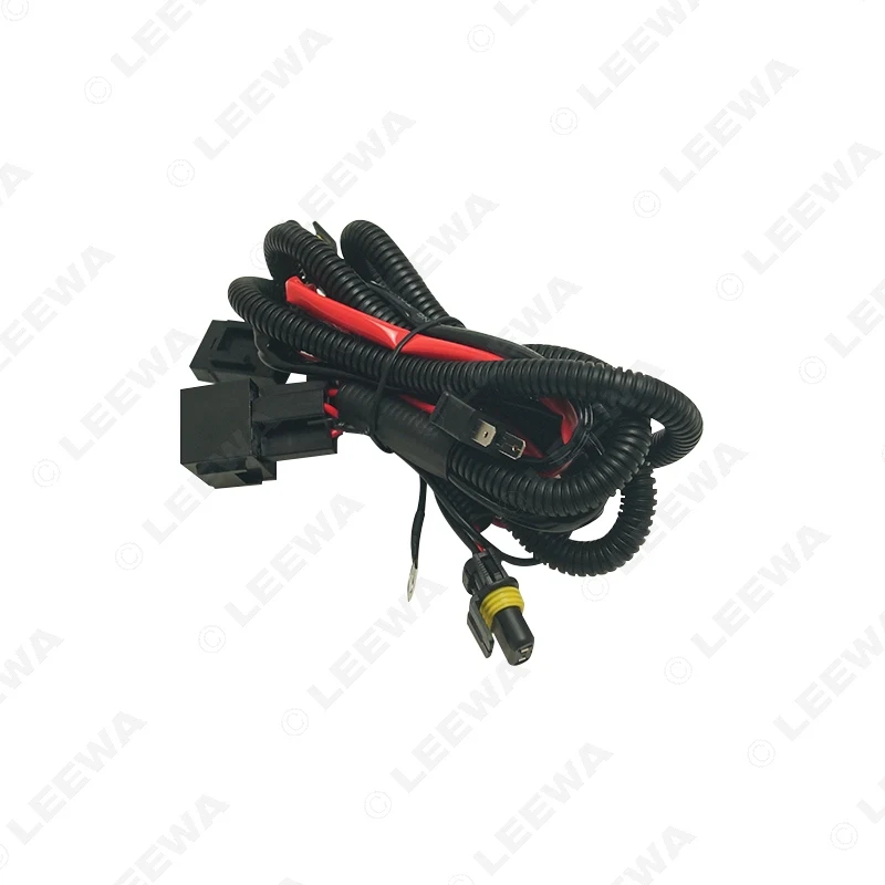 LEEWA Auto 12V 35W/55W Conversion Kit Lamp Relay Wiring Harness Wire For H7 HID Headlight Bulbs Wire Adapter #CA7119 images - 6